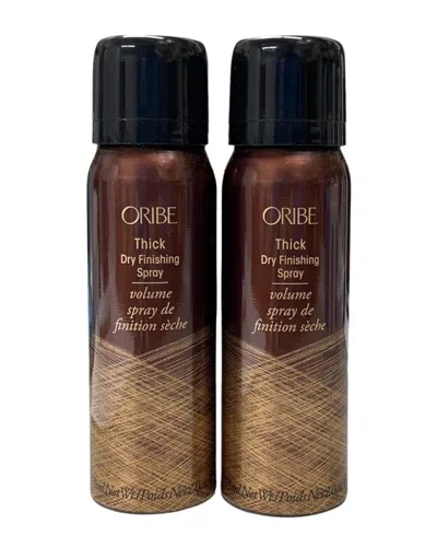 Oribe Unisex 2oz 2 Pack Thick Dry Finishing Spray Travel Size In White