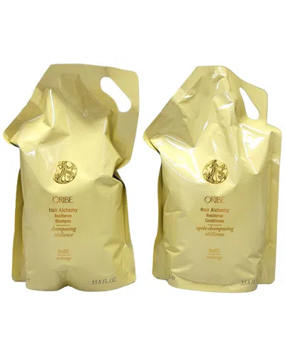 Oribe Unisex 33.8oz Refill Duo Hair Alchemy Resilience Shampoo & Conditioner