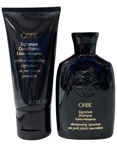 Oribe Unisex Signature Conditioner & Shampoo Travel Duo In White