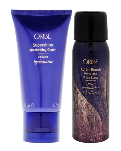 Oribe Unisex Supershine Moisturizing Cream And Apres Beach Wave & Shine Spray  2pc Kit