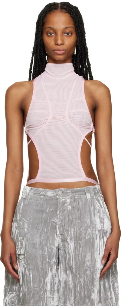 Oriens Pink Momentum Suspension Tank Top In Petal