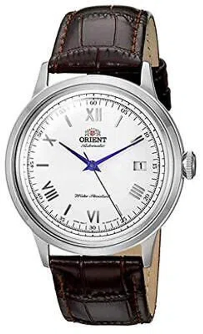 Pre-owned Orient '2nd Gen. Bambino Ver. 2' Contemporary Classic Dress Watch For Men, Ja... In White Dial (blue Hands)