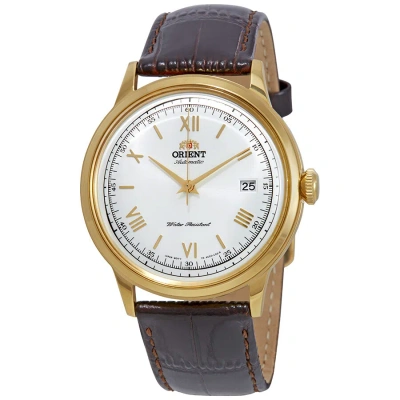Orient 2nd Generation Bambino Automatic White Dial Men's Watch Fac00007w0 In Brown / Gold Tone / White / Yellow