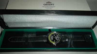 Pre-owned Orient 50th Anniversary World Time Multi-year Calendar 2000 Pcs Limited Edition
