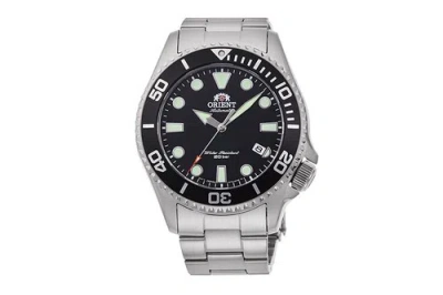 Pre-owned Orient Automatic Black Dial Men's Stainless Steel Watch Ra-ac0k01b10b