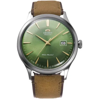 Orient Automatic Green Dial Men's Watch Ra-ac0p01e In Brown / Gold Tone / Green