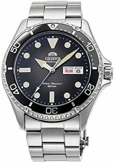 Pre-owned Orient Automatic Watch Diver Design Rn-aa0810n Men's Silver