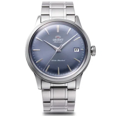 Pre-owned Orient Bambino 38 Rn-ac0m10l Classic Mechanical Automatic Watch Blue Dial 38.4mm