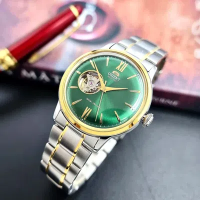 Pre-owned Orient Bambino 40.5 Mm Two Tone Green Dial Automatic Watch Ag0432e Made In Japan