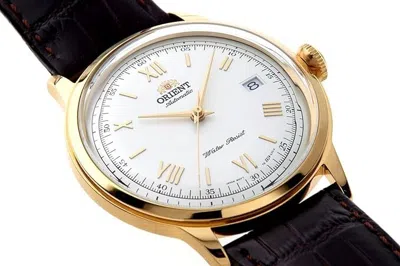 Pre-owned Orient Bambino Automatic Watch Mechanical Automatic Sac00007w0 Men's White