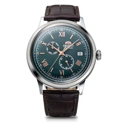 Pre-owned Orient Bambino Rn-ak0703e Automatic Mechanical Men's Watch Green From Japan