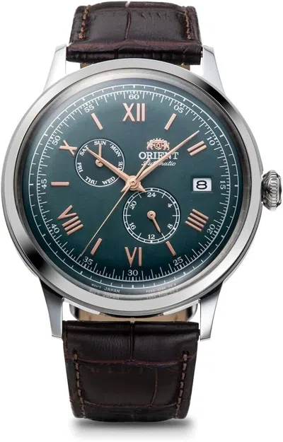 Pre-owned Orient Bambino Rn-ak0703e Self-winding Men's Wristwatch Analog Green Dial