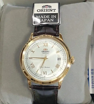 Pre-owned Orient Bambino Sac00007w0 Mechanical Automatic Watch Japan