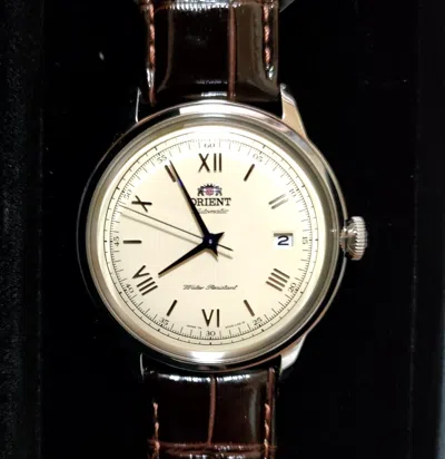 Pre-owned Orient Bambino Sac00009n0 Mechanical Automatic Men's Watch Calf Leather Japan