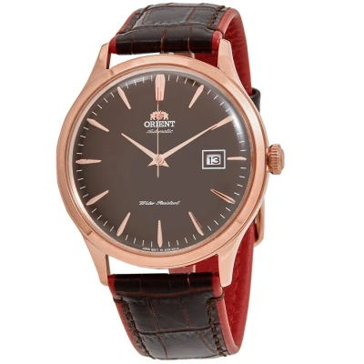 Orient Bambino Version 4 Automatic Brown Dial Men's Watch Fac08001t0 In Brown / Gold Tone / Rose / Rose Gold Tone
