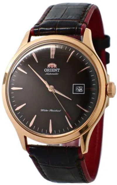 Pre-owned Orient Bambino Version 4 Automatic Men's Watch In Fac08001t0-brown