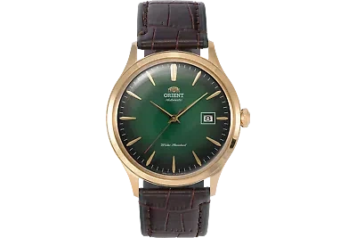 Pre-owned Orient Bambino Version 4 Fac08002f0 Ac0802f 42 Mm Green Dial