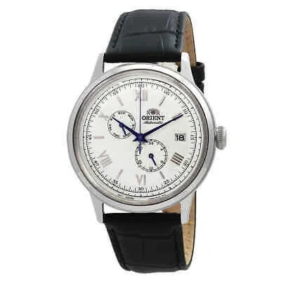 Pre-owned Orient Bambino Version 8 Gmt Automatic White Dial Men's Watch Ra-ak0701s10b