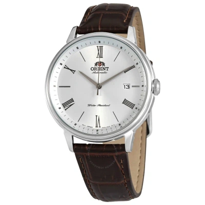 Orient Classic Automatic Silver Dial Men's Watch Ra-ac0j06s10b In Brown / Grey / Silver