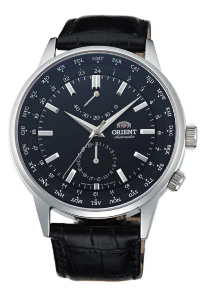 Pre-owned Orient Classic Automatic World Time Power Reserve Watch Sfa06002b