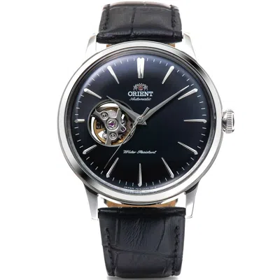 Pre-owned Orient Classic Bambino Rn-ag0007b Automatic Watch Black Leather Band 40.5mm