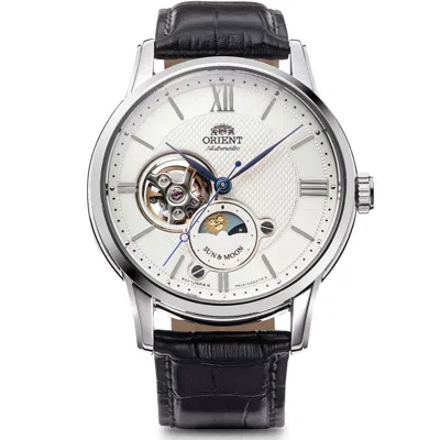 Pre-owned Orient Classic Sun＆moon Rn-as0003s Mechanical Automatic Watch White Dial 42mm