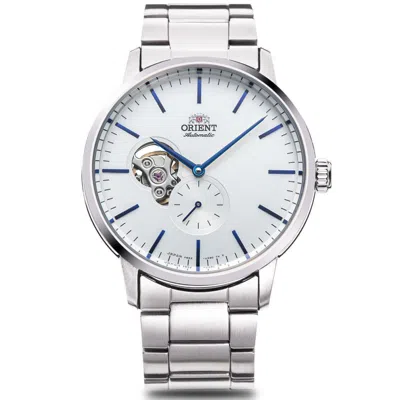 Pre-owned Orient Contemporary Rn-ar0102s Mechanical Automatic Watch Silver White Dial 40mm