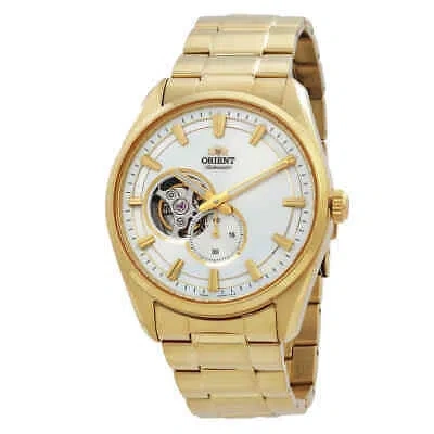 Pre-owned Orient Contemporary Semi Skeleton Automatic White Dial Men's Watch Ra-ar0007s10b