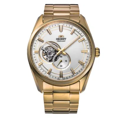 Orient Contemporary Semi Skeleton Automatic White Dial Men's Watch Ra-ar0007s10b In Gold