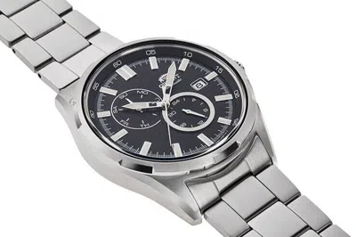 Pre-owned Orient Defender Day Date Sports Automatic Watch Black Dial Ak0602b Made In Japan