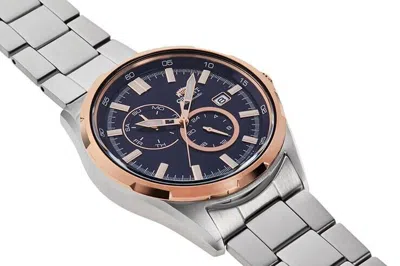 Pre-owned Orient Defender Day Date Sports Automatic Watch Blue Dial Ak0601l Made In Japan