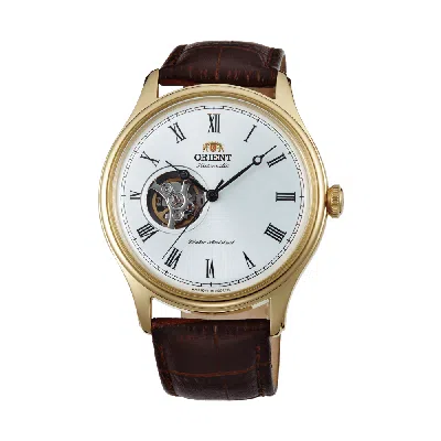 Pre-owned Orient Envoy Classic Automatic Watch Open Heart White Dial Ag00002w Japan Made