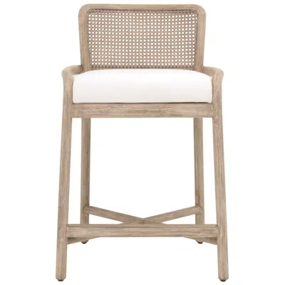 Orient Express Furniture Avalon Counter Stool, Livesmart Peyton Pearl, Natural Gray Mahogany In Brown