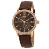ORIENT ORIENT GMT AUTOMATIC CRYSTAL BROWN DIAL LADIES WATCH RA-AK0005Y10B