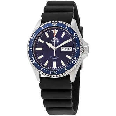 Pre-owned Orient Kamasu Automatic Blue Dial Men's Watch Ra-aa0006l19b