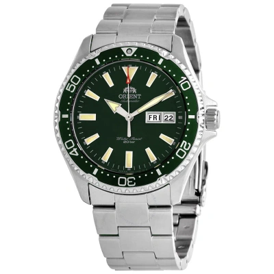 Orient Kamasu Automatic Green Dial Men's Watch Ra-aa0004e19b In Metallic