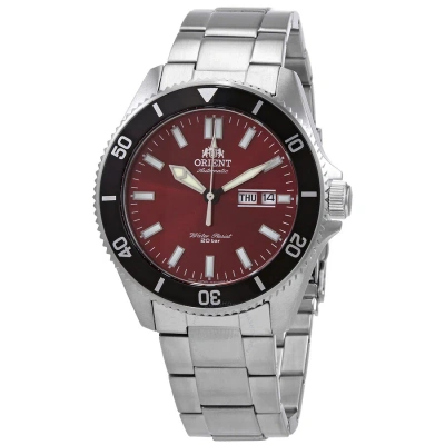 Orient Kanno Automatic Red Dial Men's Watch Ra-aa0915r19b In Metallic