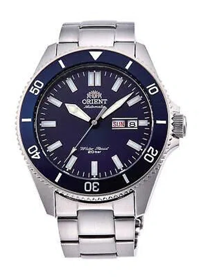 Pre-owned Orient Kanno Diver Automatic Blue Dial Men's Watch Ra-aa0009l19a
