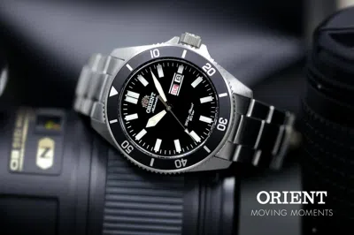 Pre-owned Orient Kano Diver Mechanical Watch Day Date Black Dial Aa0008b Made In Japan