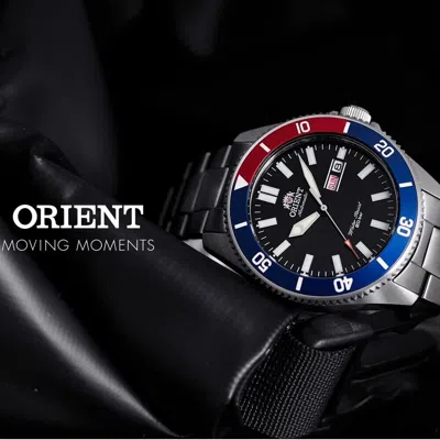 Pre-owned Orient Kano Diver Mechanical Watch Day Date Black Dial Aa0912b Made In Japan