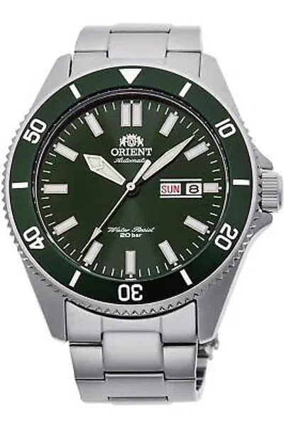 Pre-owned Orient Kano/big Mako Men's Automatic Manual Winding Mechanical Sports Steel S... In Green