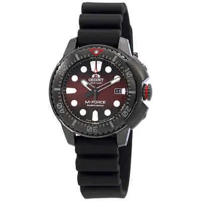 Pre-owned Orient M-force Ac0l Le Automatic Red Dial Men's Watch Ra-ac0l09r00b