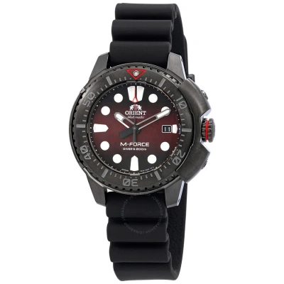 Orient M-force Ac0l Le Automatic Red Dial Men's Watch Ra-ac0l09r00b In Red   / Black