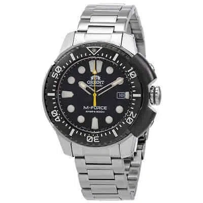 Pre-owned Orient M-force Automatic Black Dial Men's Watch Ra-ac0l01b00b