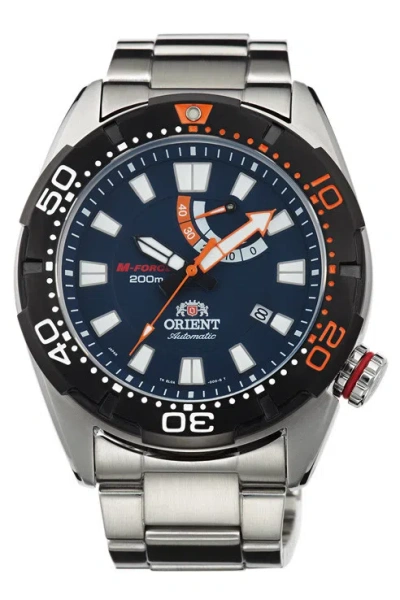 Pre-owned Orient M-force Automatic Power Reserve Diver's 200m Sel0a002d