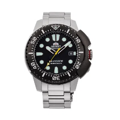 Pre-owned Orient M Force Iso Air Diver Automatic Watch Black Dial Ac0l01b Made In Japan