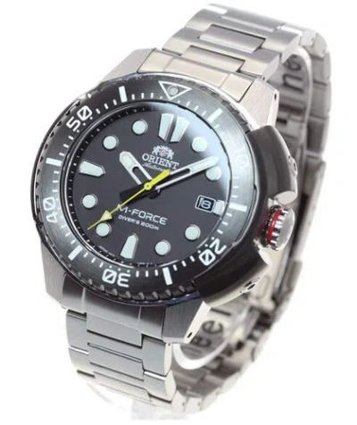 Pre-owned Orient M-force Rn-ac0l01b Men's Metal Band Made In Japan