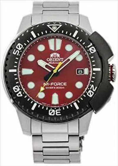 Pre-owned Orient M-force Rn-ac0l02r Mechanical Automatic Men's Watch 70th Anniversary