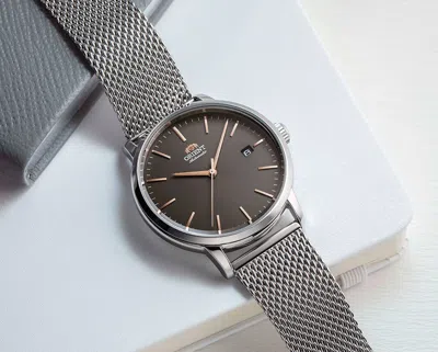 Pre-owned Orient Maestro Automatic Watch Brown Dial Basic Date Ac0e05n Made In Japan