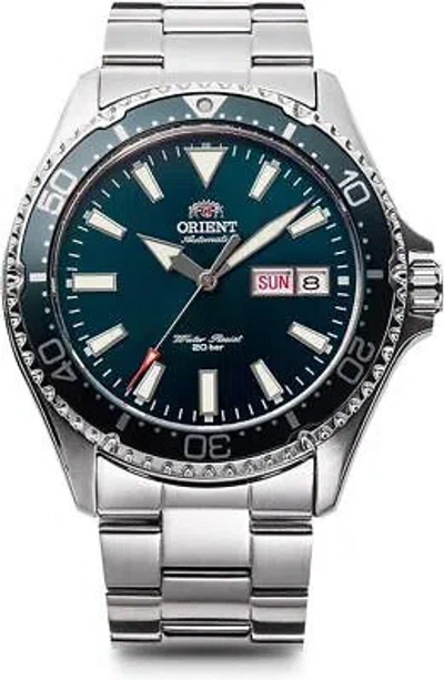 Pre-owned Orient Mako Automatic Mechanical Diver's Watch Rn-aa0808e Men Green Japan
